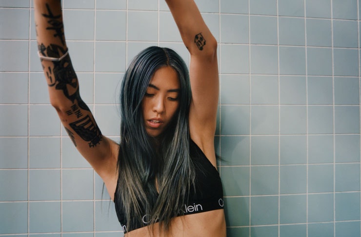 A model wearing Calvin Klein